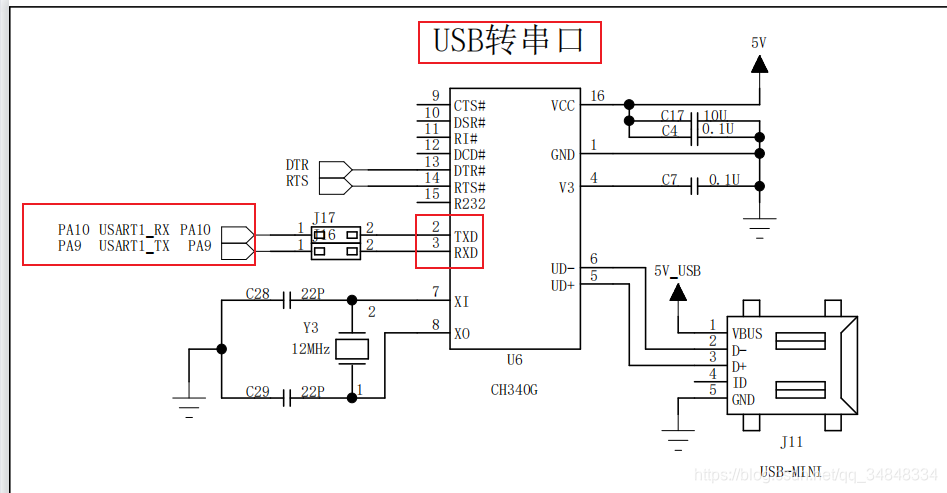 STM32F103_study35（ USART--Echo experiment）