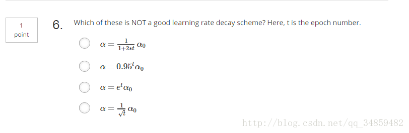 吴恩达 DeepLearning 第二课第二周题目（包括选择题）