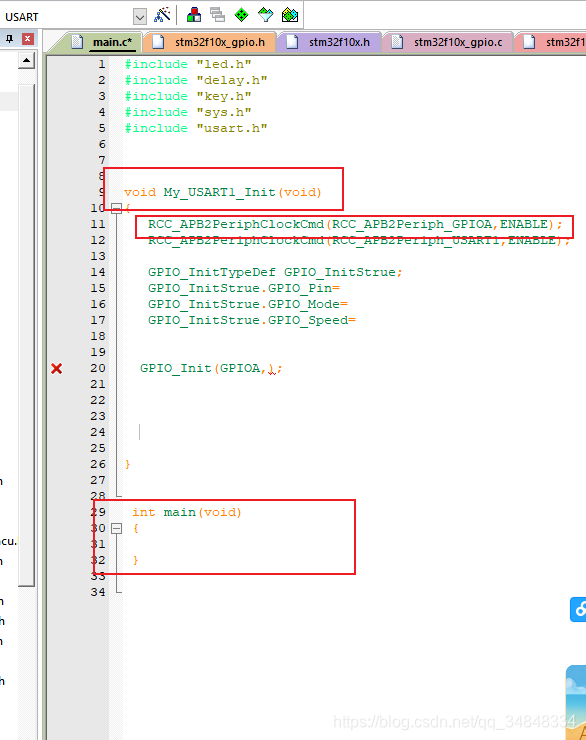 STM32F103_study43_The punctual atomsSTM32 Echo experiment based on serial communication 