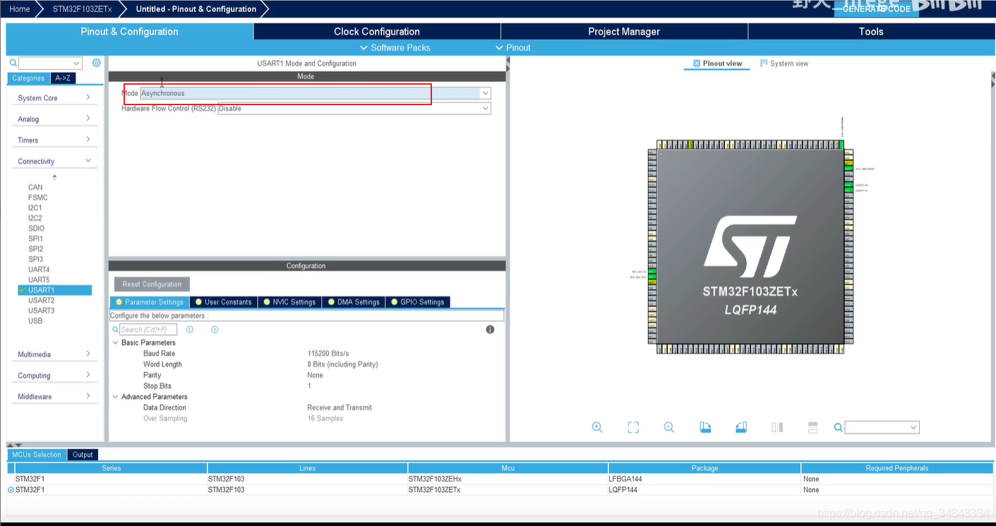 STM32F103_study35（ USART--Echo experiment）