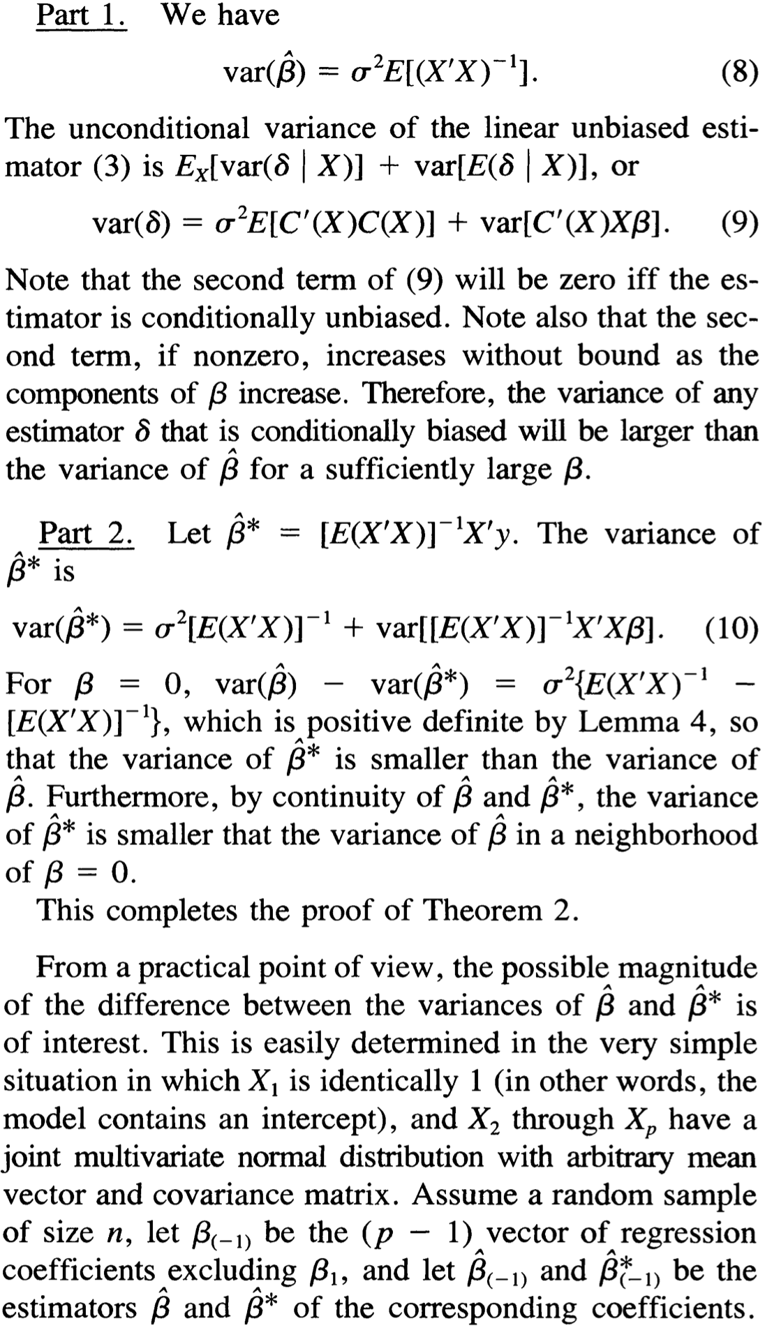 [ѧϰ]ıʼ-The Gauss-Markov Theorem and Random Regressors