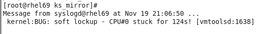 kernel bug --- soft lockup
