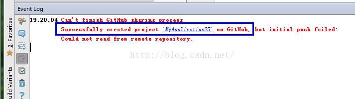 解决 Successfully created project '' on GitHub, but initial push failed: Could not read from remote