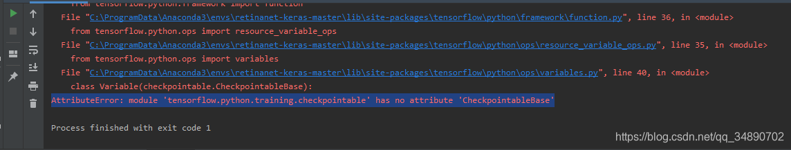 AttributeError: module 'tensorflow.python.training.checkpointable' has no attribute 'Checkpointabl