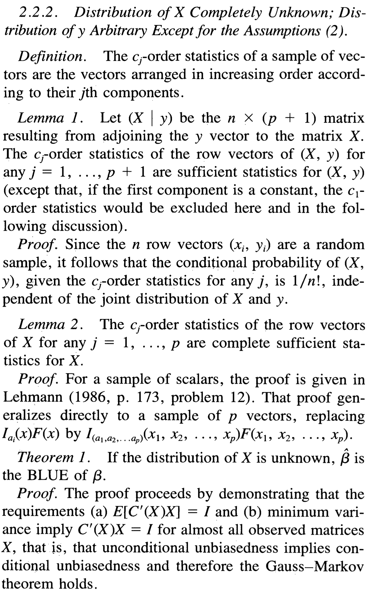 [ѧϰ]ıʼ-The Gauss-Markov Theorem and Random Regressors