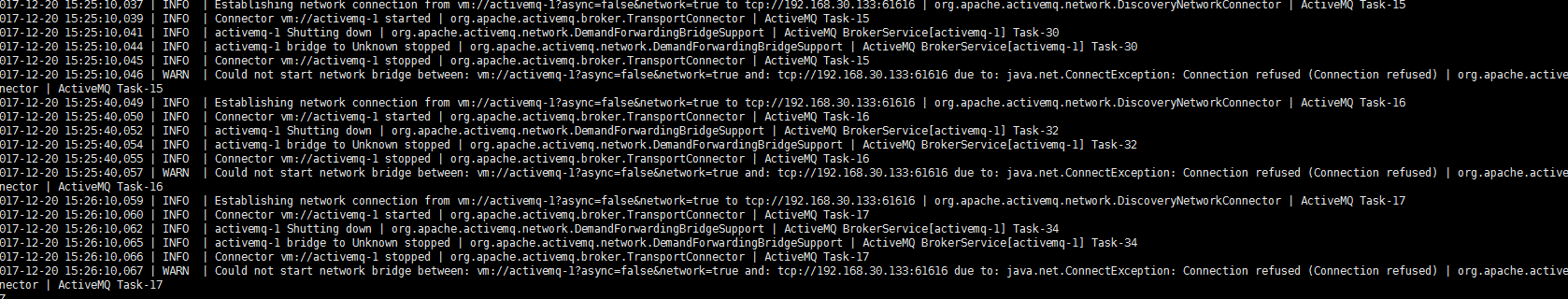 activemq启动错误:ERROR | Temporary Store limit is 51200 mb, whilst the temporary data directory
