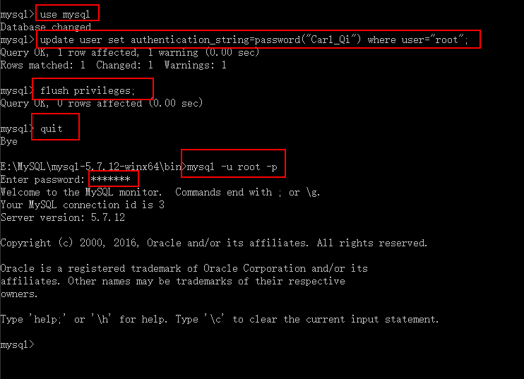 MYSQL1045 mysql Access denied for user root@localhost